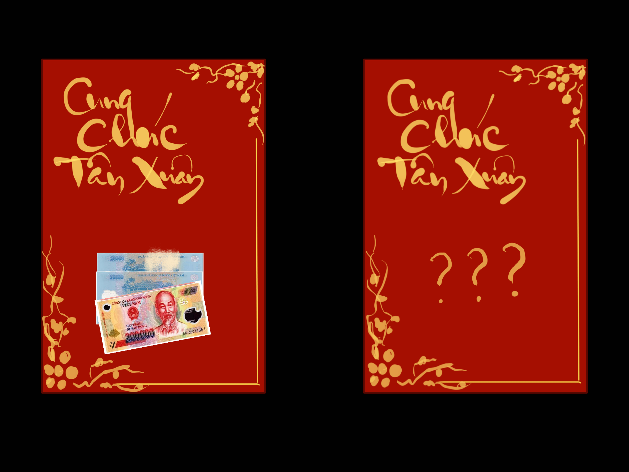 Image of two lucky money envelopes